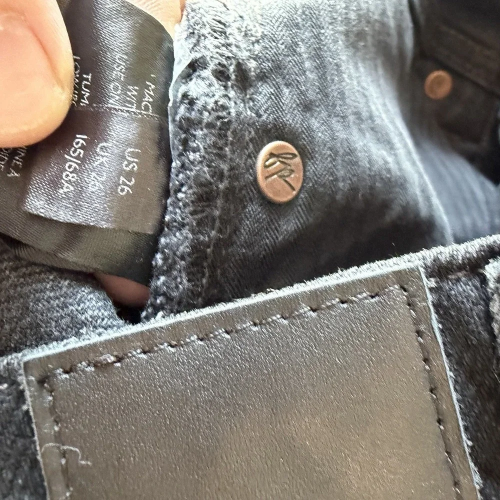 We The Free By Free People Ultra Wide‎ Leg Button Fly Black Denim Jeans Size 26